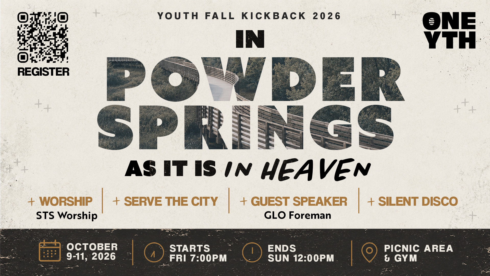 Youth Fall Kickback event graphic