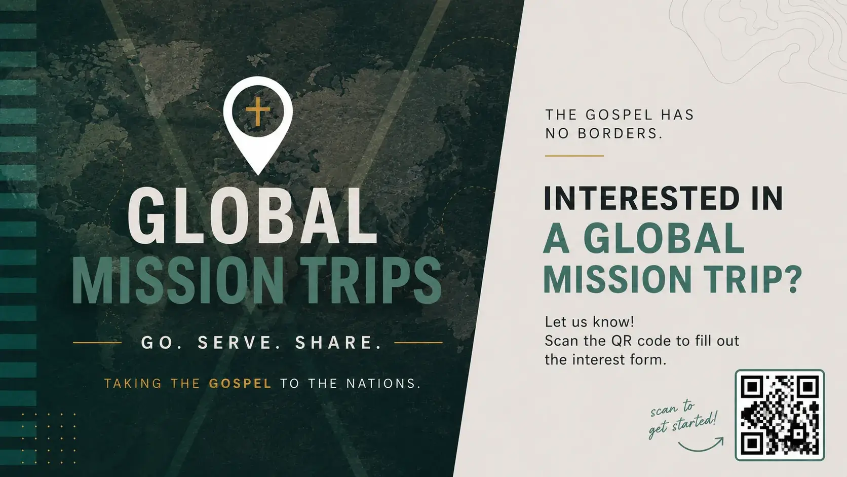 Interested in a Global Mission Trip? Go. Serve. Share. Join the team.
