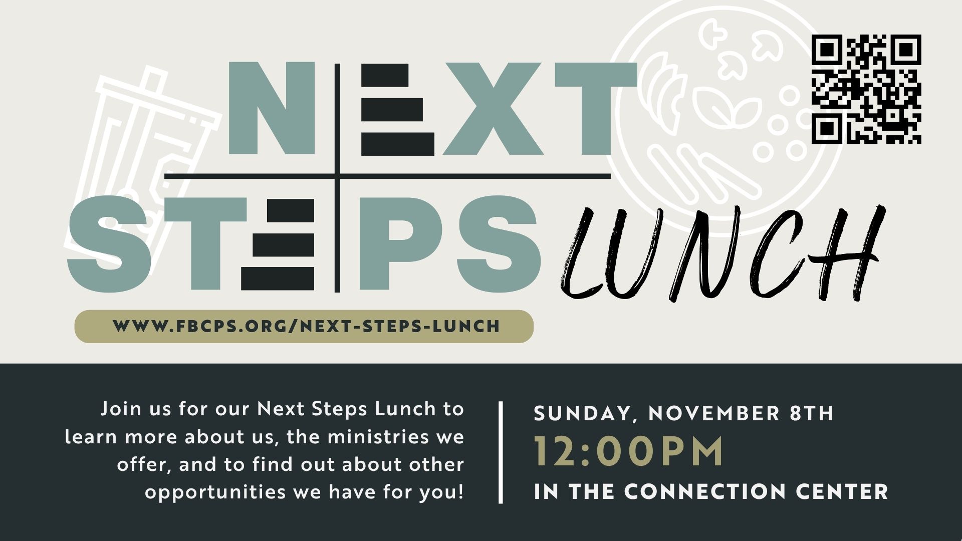 Next Steps Lunch event graphic